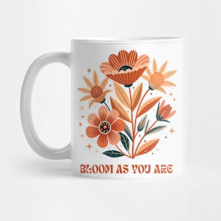 Vintage Stylized Flowers Mug